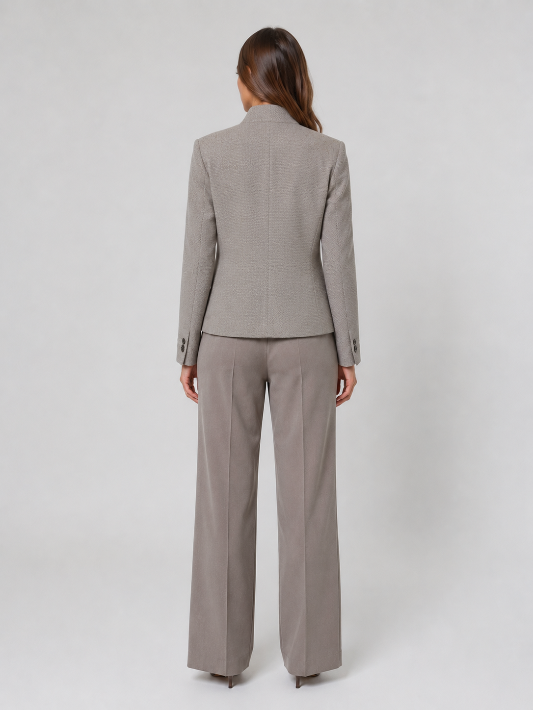 Blazer Cintré Femme Gris