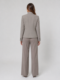 Blazer Cintré Femme Gris