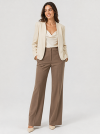 Blazer Cintré Femme Beige