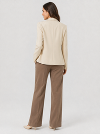 Blazer Cintré Femme Beige