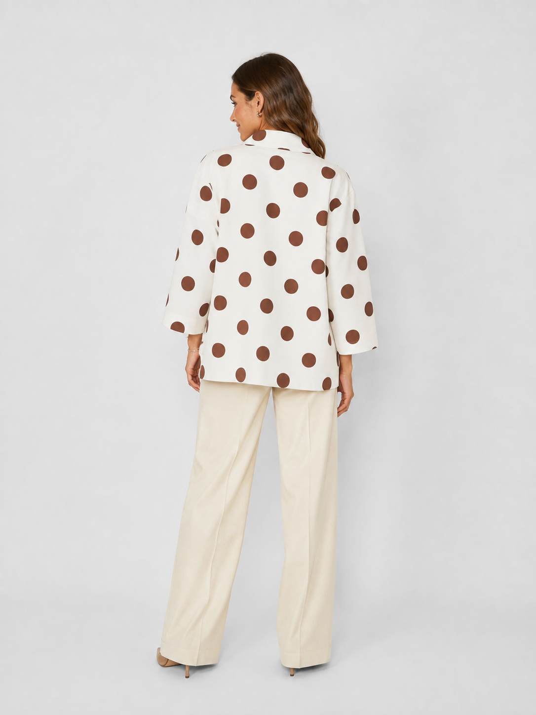 Blazer Blanc Manche Courte