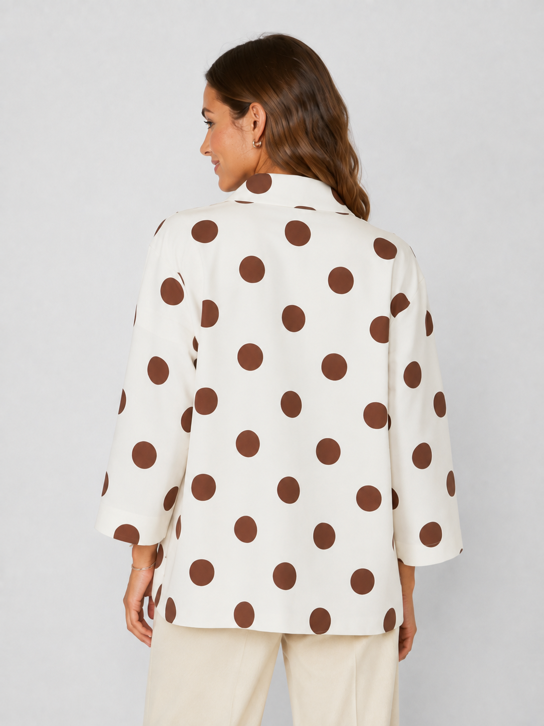 Blazer Blanc Manche Courte