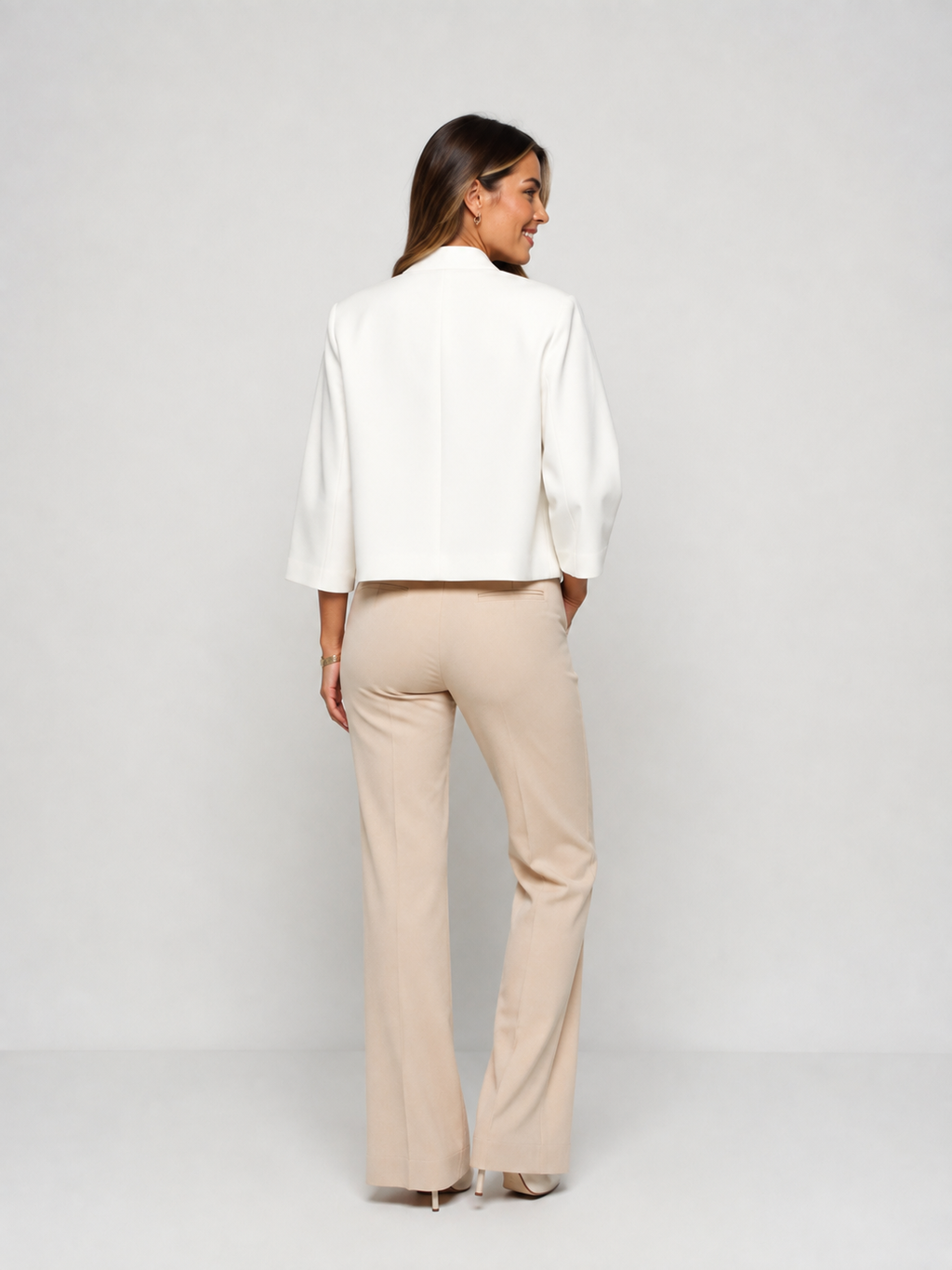 Blazer Femme Chic Blanc