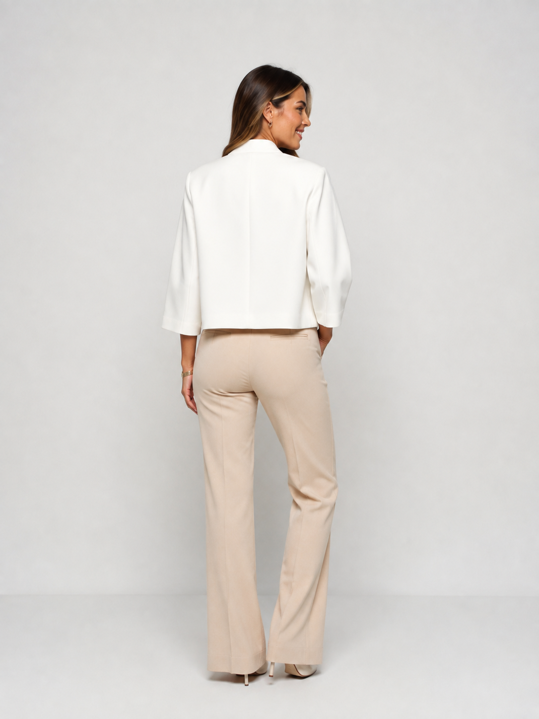 Blazer Femme Chic Blanc