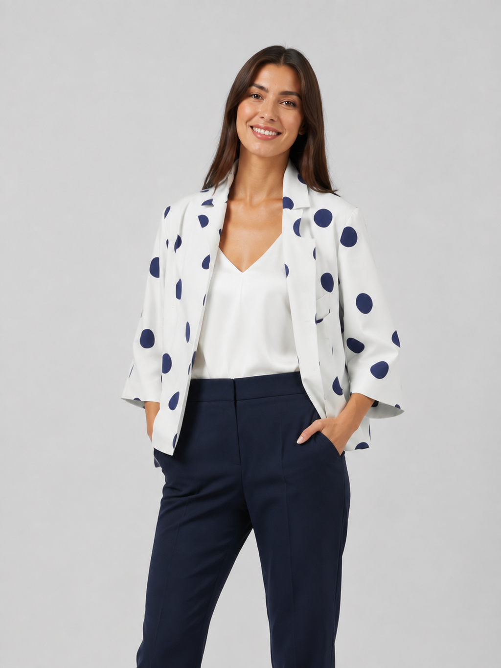 Blazer Blanc Cintré Femme