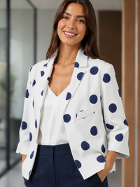 Blazer Blanc Cintré Femme