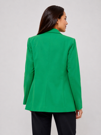 Blazer Long Grande Taille Femme Vert