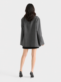 Blazer Oversize Long Gris