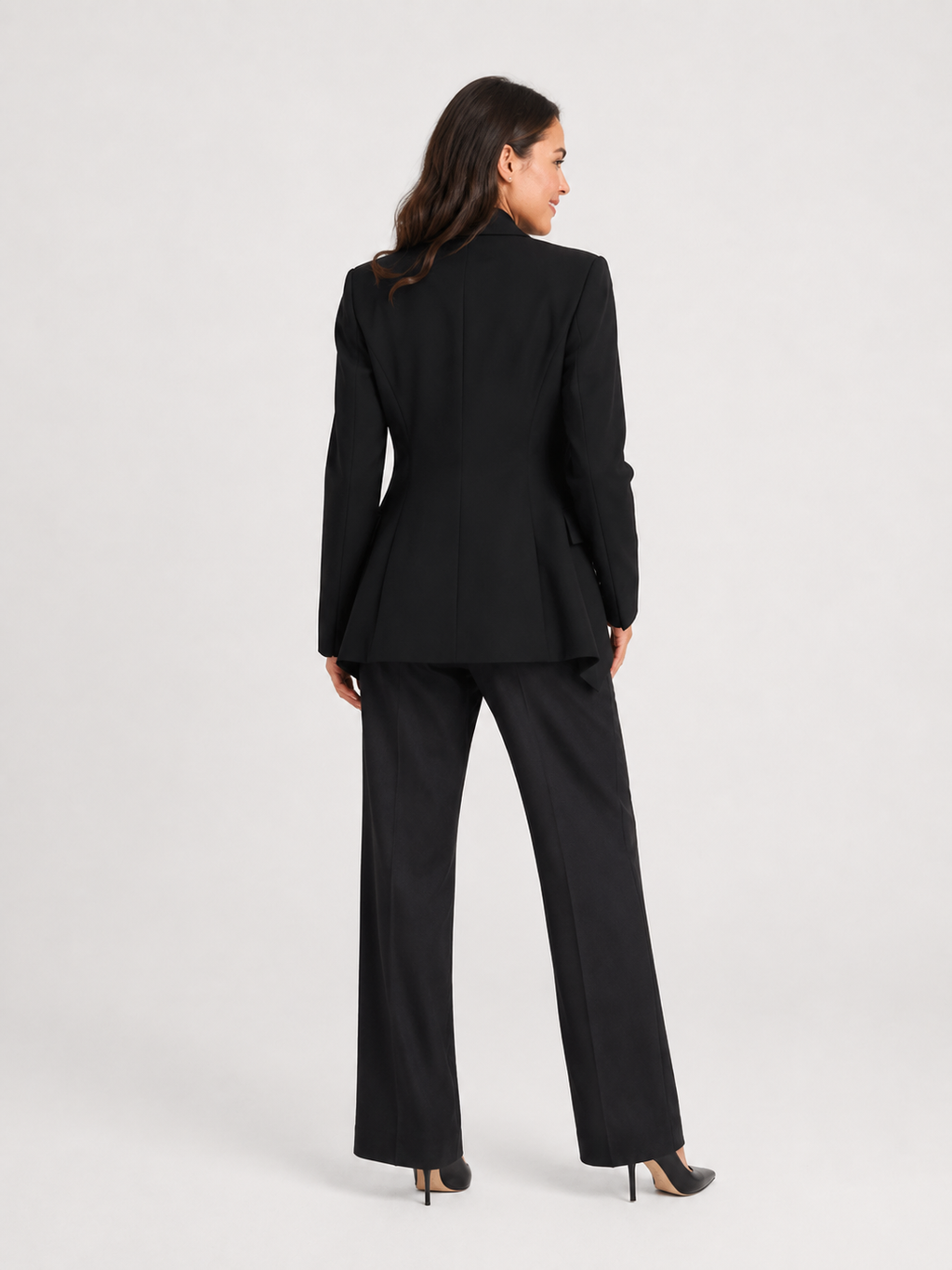Blazer Noir Femme Cintrée
