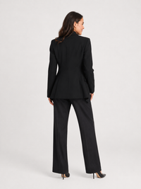 Blazer Noir Femme Cintrée
