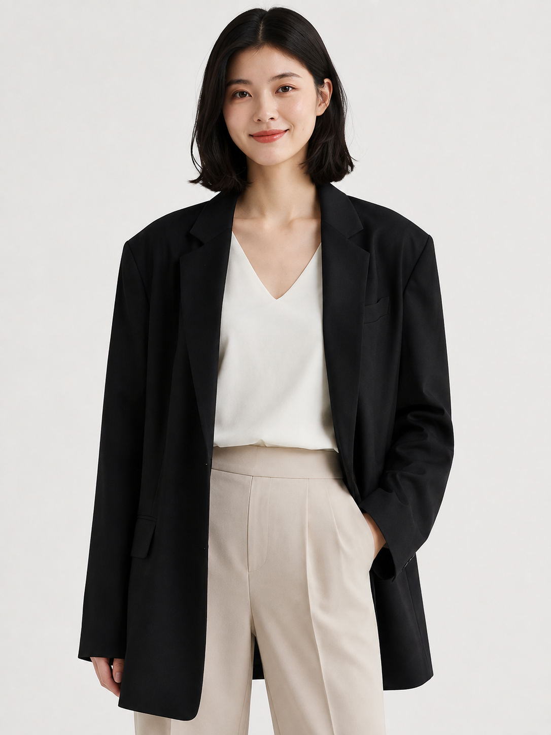 Blazer Oversize Long Noir