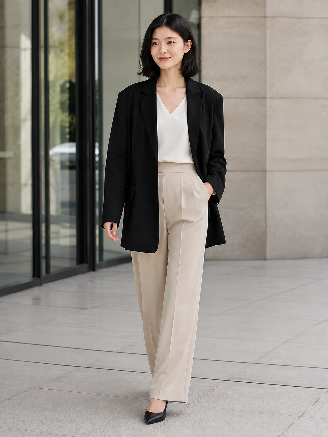 Blazer Oversize Long Noir