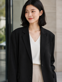 Blazer Oversize Long Noir