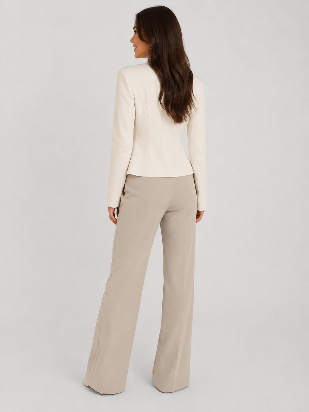 Blazer Blanc Cintrée Femme