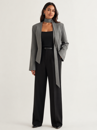 Blazer Gris Cintré Femme