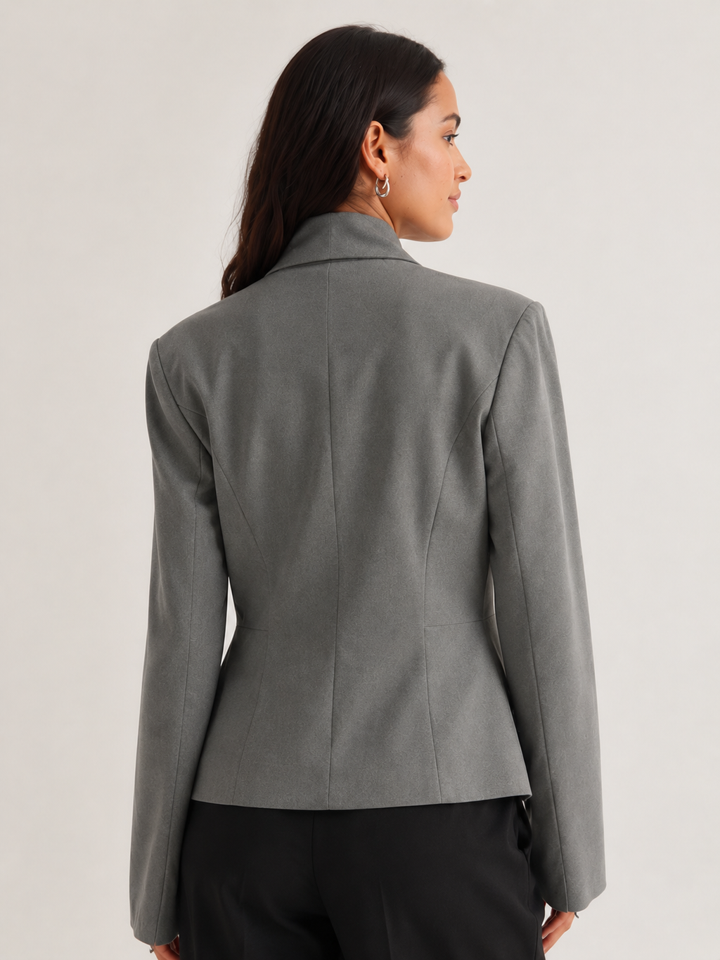 Blazer Gris Cintré Femme