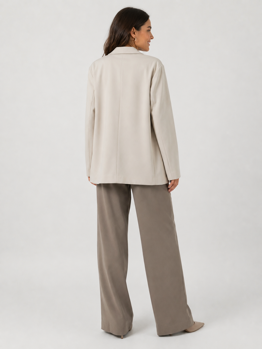 Blazer Oversize Blanc Femme
