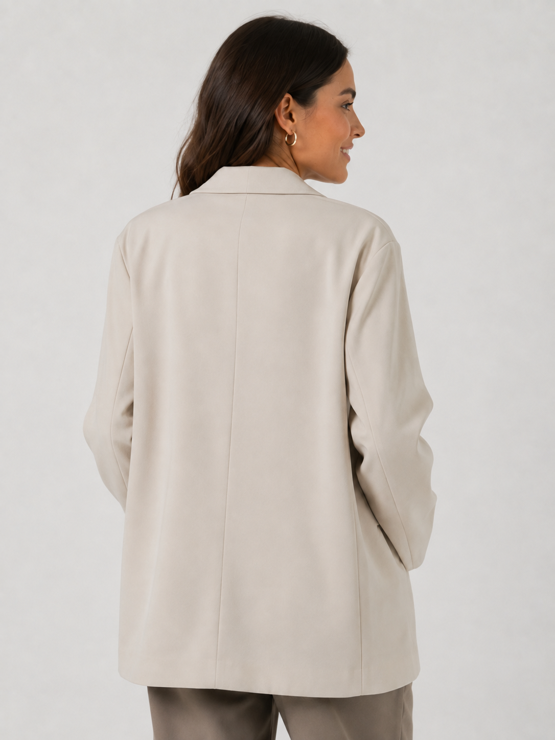 Blazer Oversize Blanc Femme
