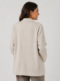 Blazer Oversize Blanc Femme