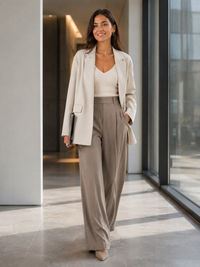 Blazer Oversize Blanc Femme