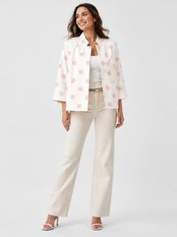 Blazer Blanc Femme Court