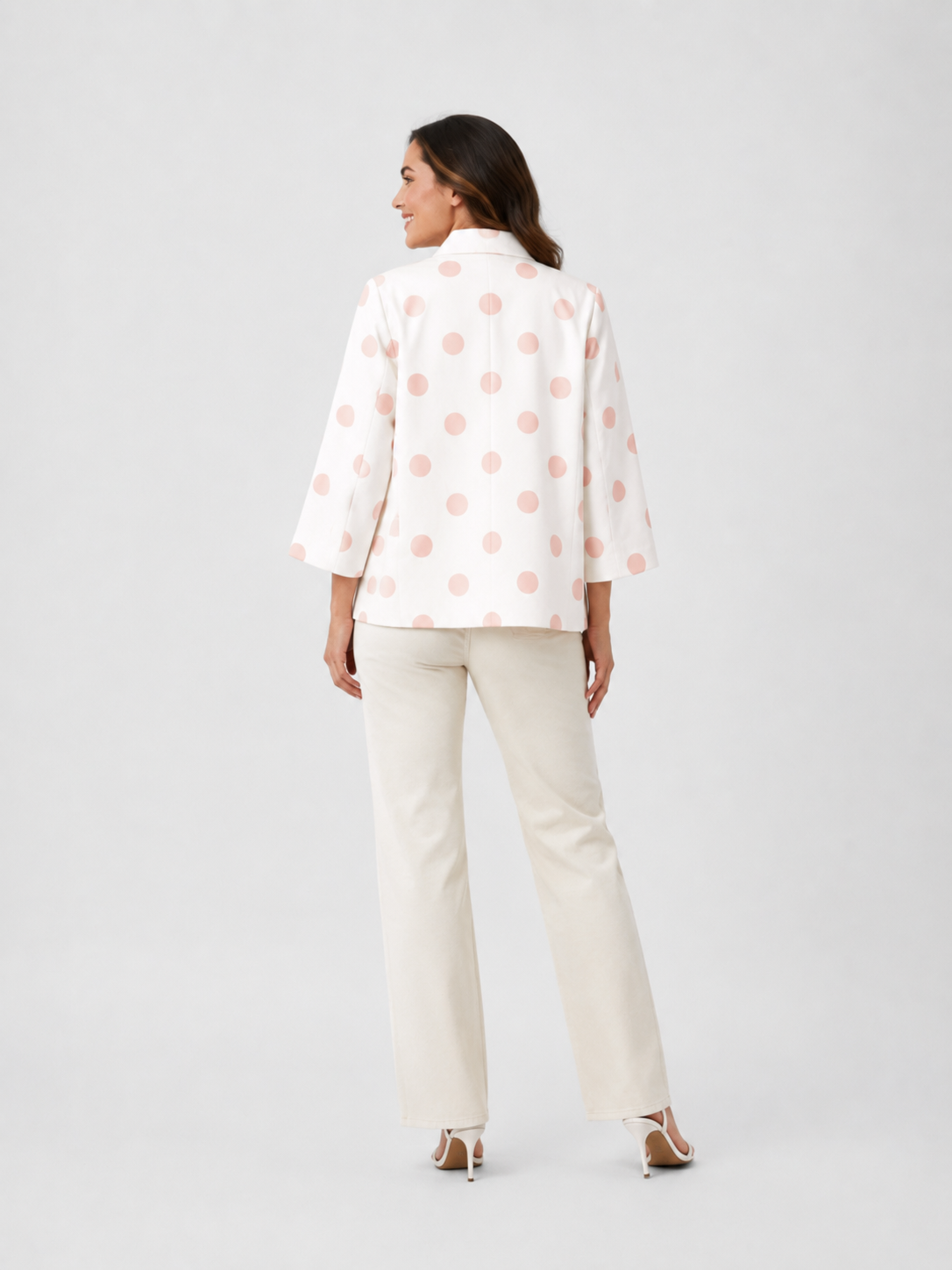 Blazer Blanc Femme Court