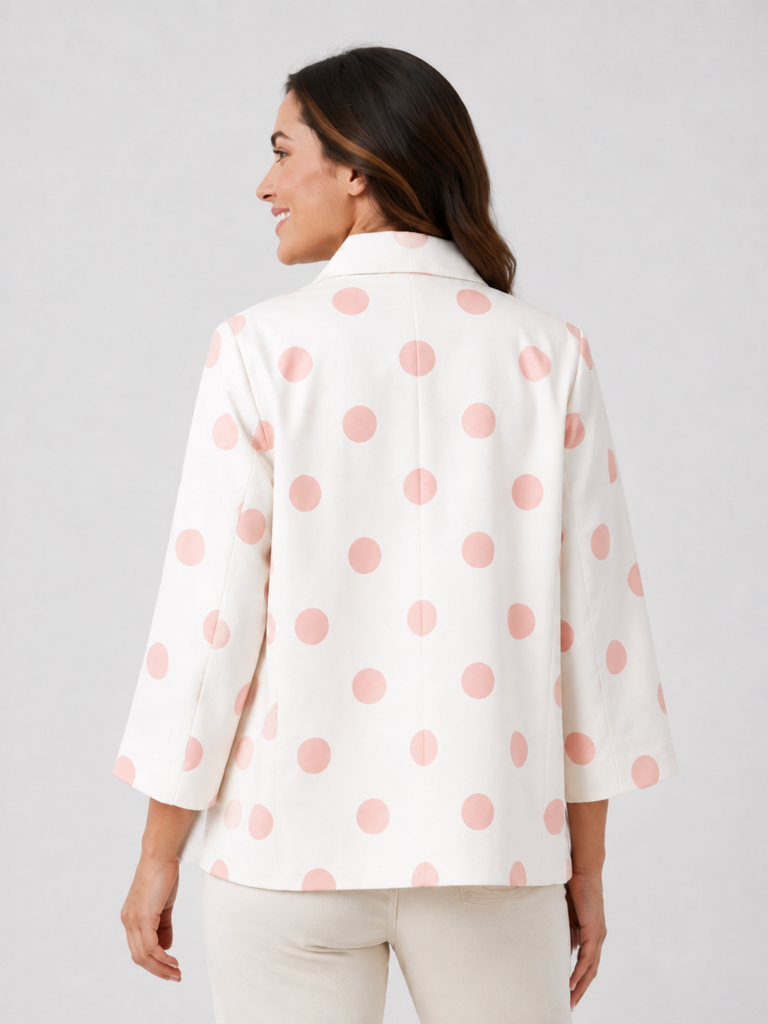 Blazer Blanc Femme Court