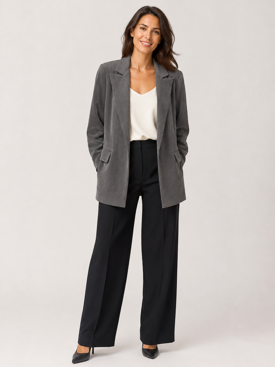 Blazer Gris Oversize