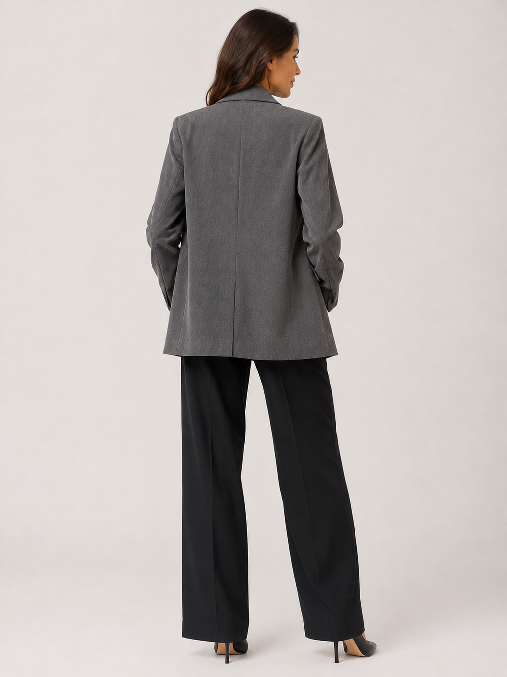 Blazer Gris Oversize