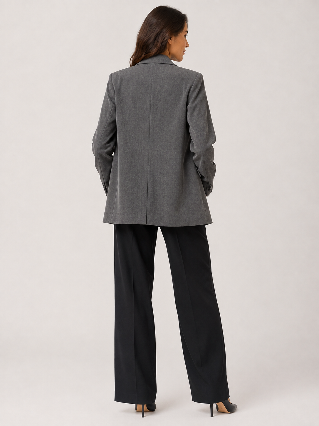 Blazer Gris Oversize