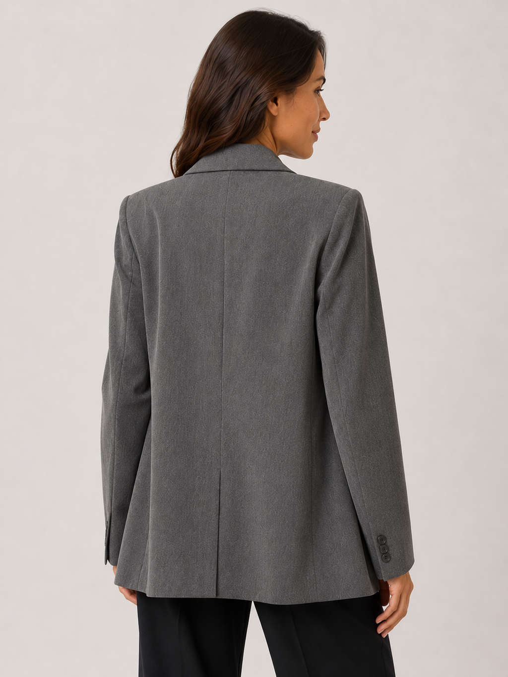 Blazer Gris Oversize