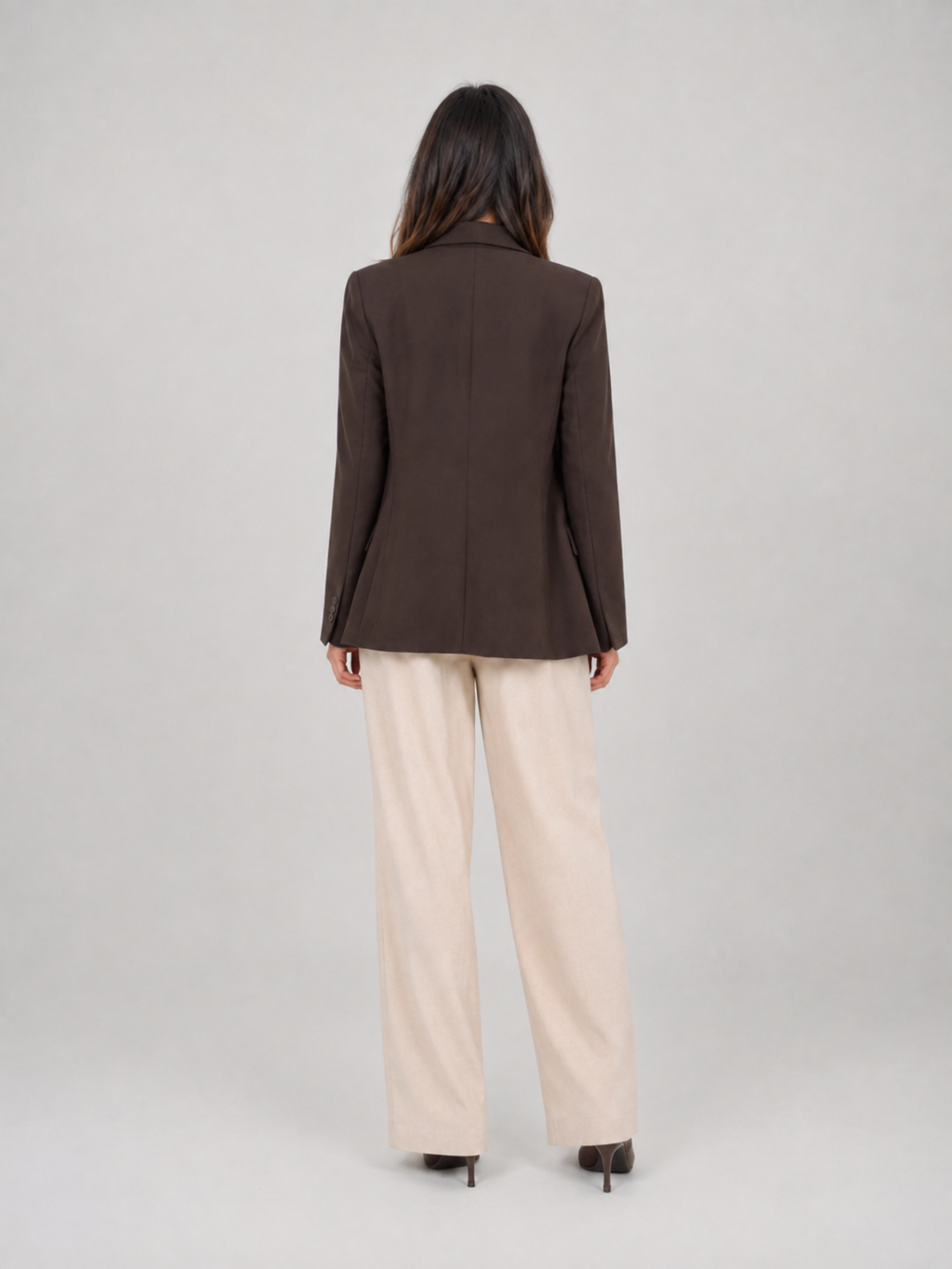 Blazer Marron Croisé
