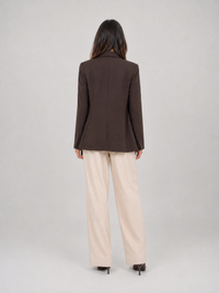 Blazer Marron Croisé