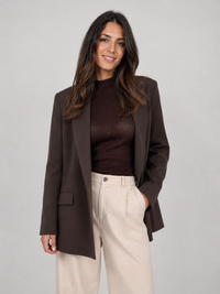 Blazer Marron Croisé