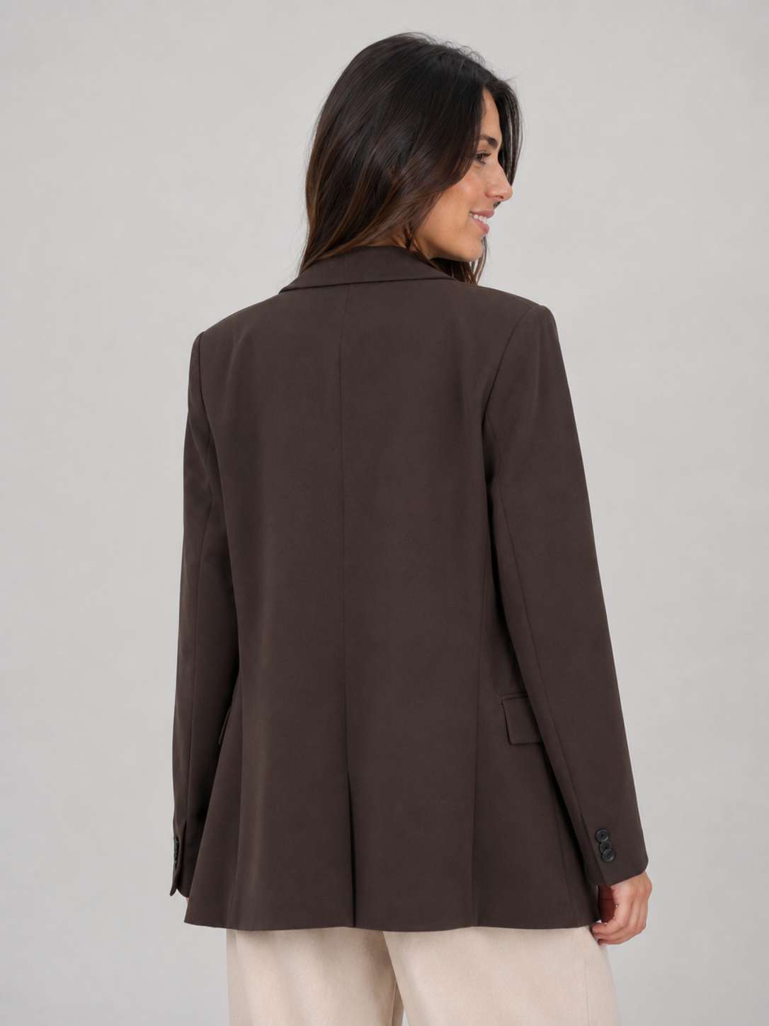 Blazer Marron Croisé