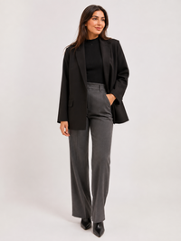 Blazer Croisé Noir Femme