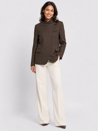 Blazer Marron Chocolat Femme