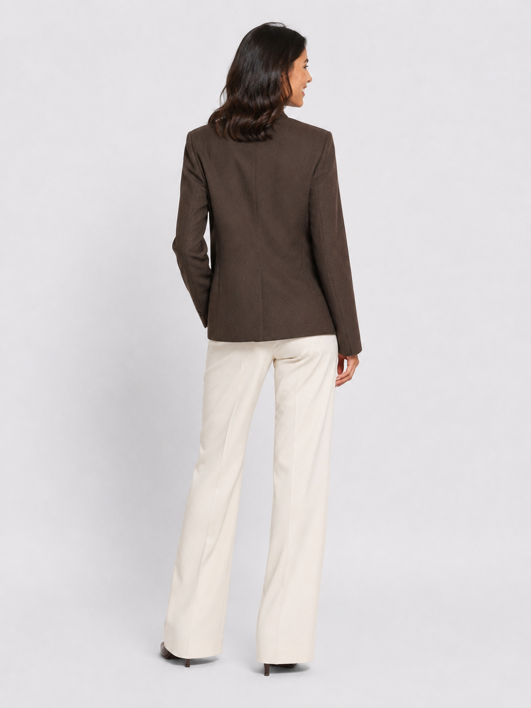 Blazer Marron Chocolat Femme