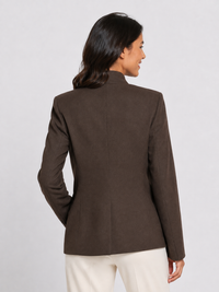 Blazer Marron Chocolat Femme