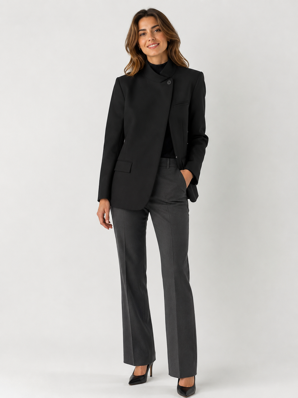 Blazer Femme Noir Oversize