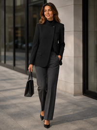 Blazer Femme Noir Oversize