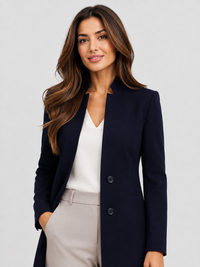 Robe Blazer Femme Chic Bleu