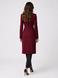 Robe Blazer Femme Chic Rouge
