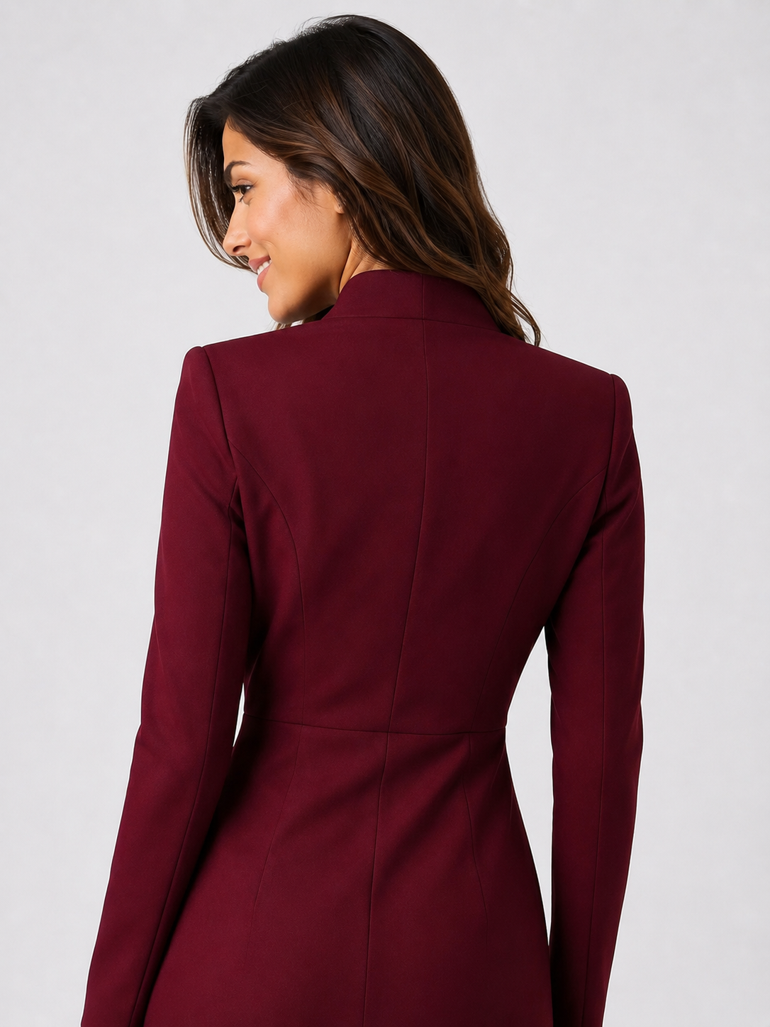 Robe Blazer Femme Chic Rouge