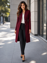 Robe Blazer Femme Chic Rouge