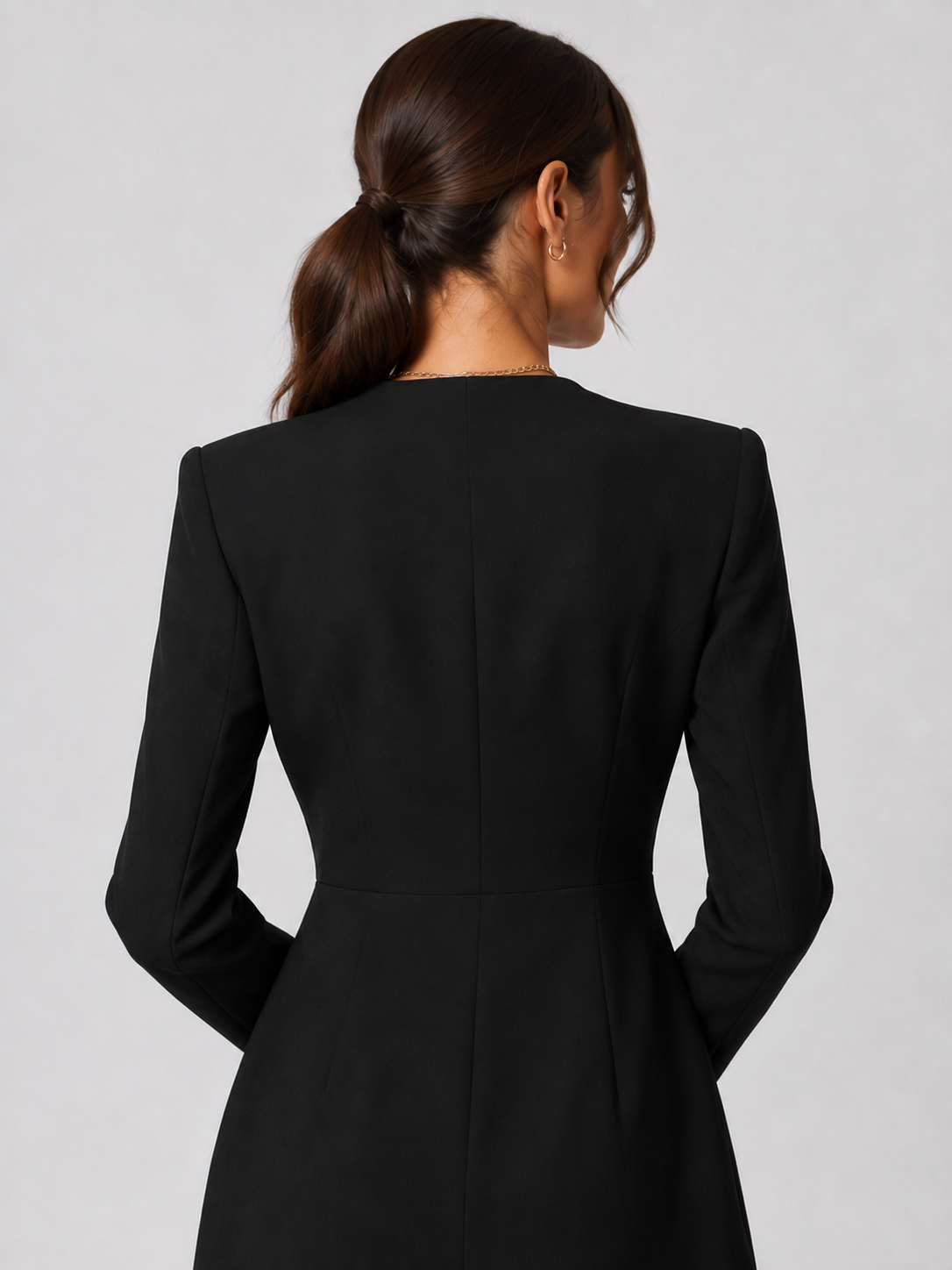 Robe Blazer Mi-Longue Noir