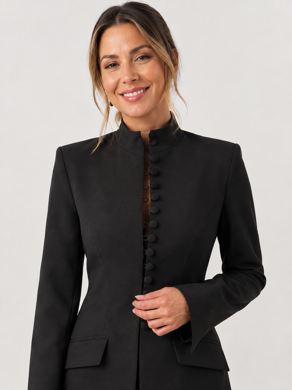 Robe Blazer Chic Femme Noir