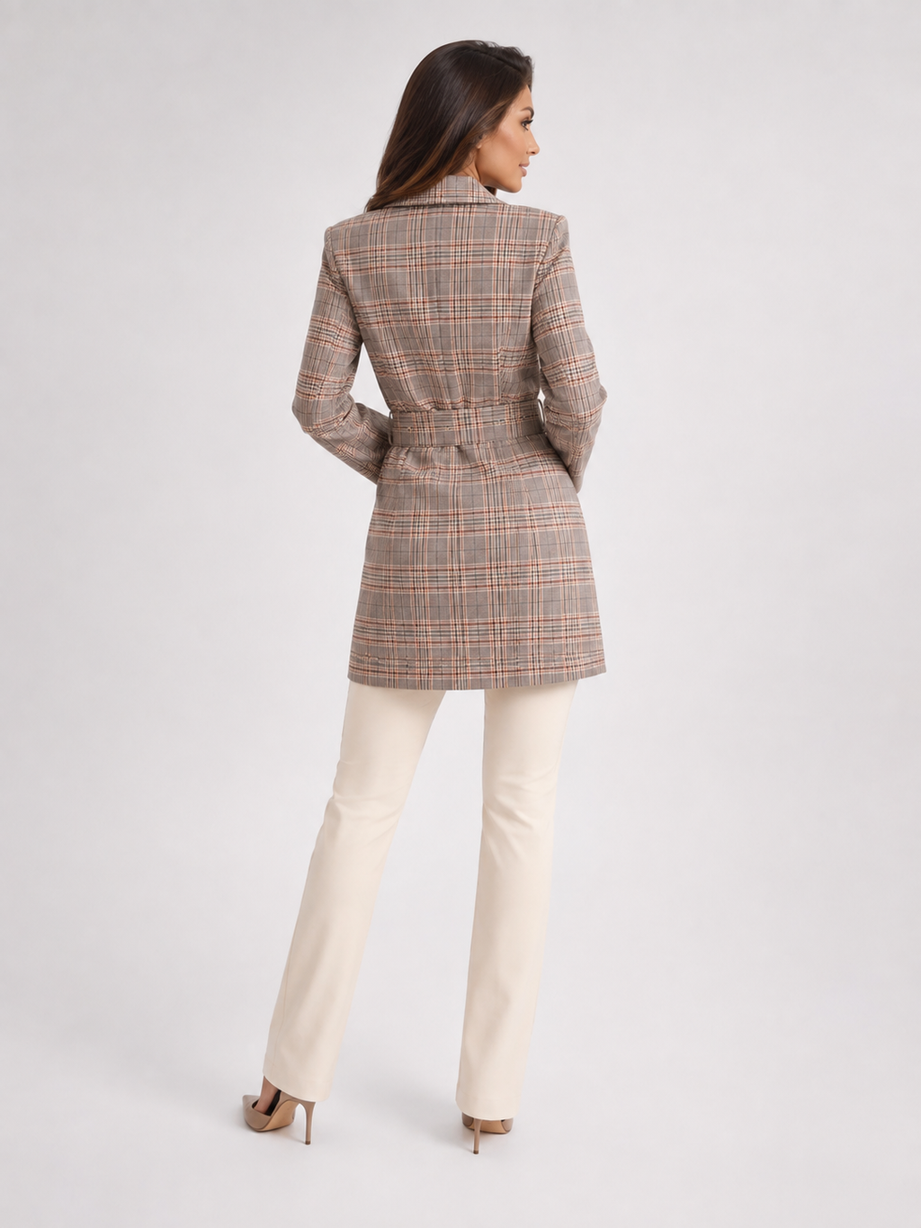 Robe Blazer Cintrée Femme Gris