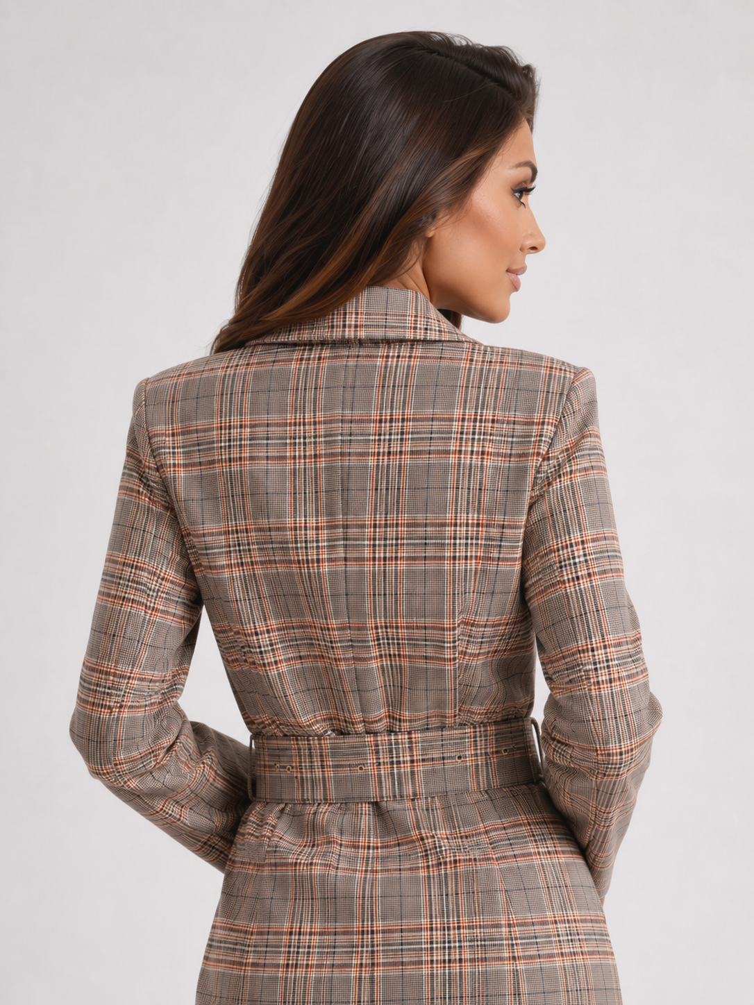 Robe Blazer Cintrée Femme Gris