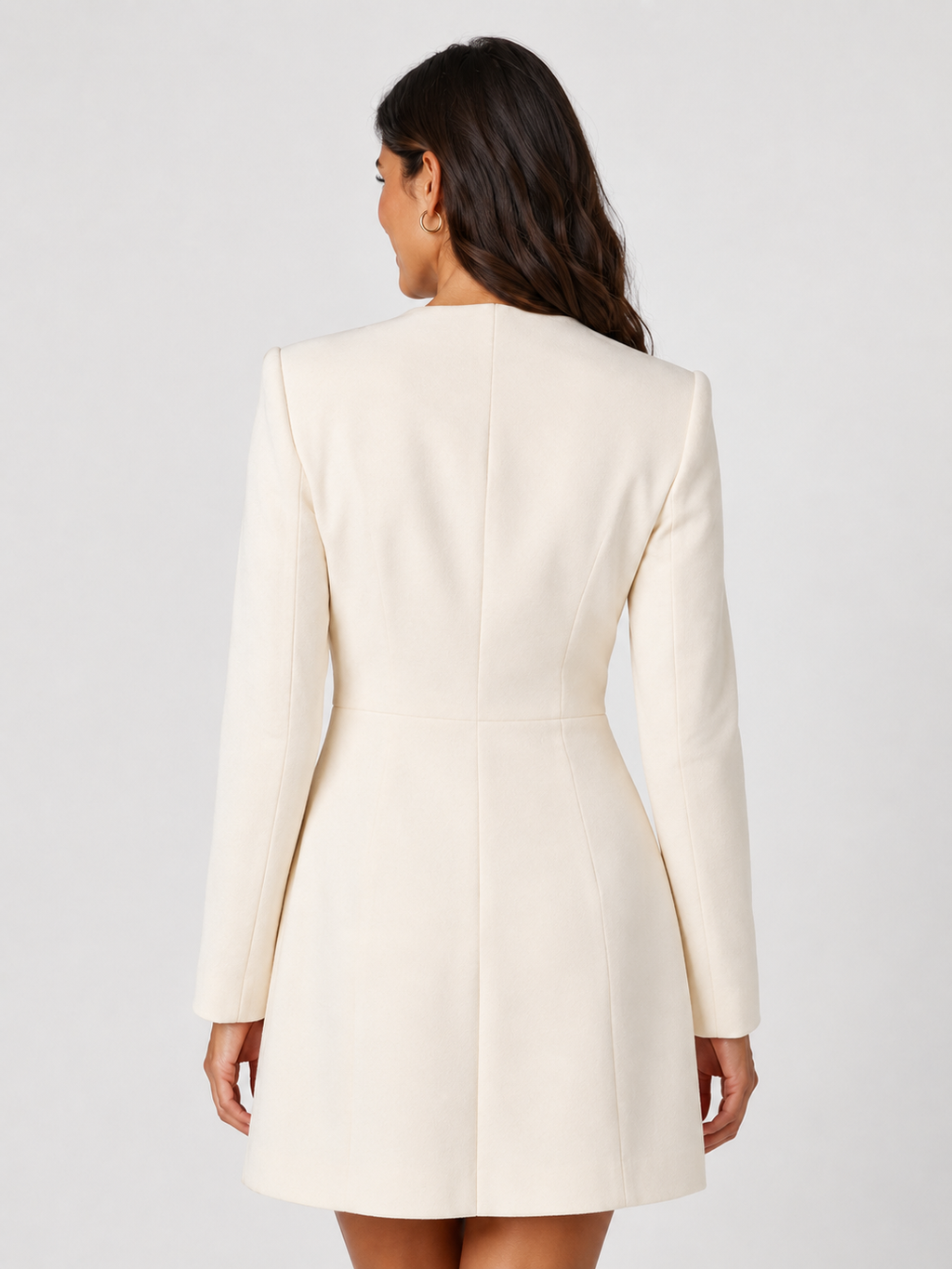 Robe Blazer Femme Chic Beige